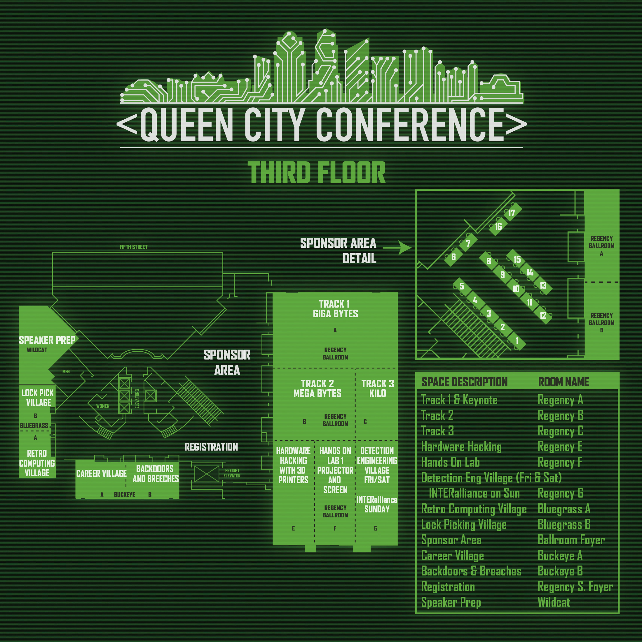Event Floor Plan 3rd floor